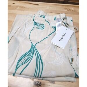 HANRO Lively Lines - 100% Cotton Sleep & Lounge Pants - (X-Small)